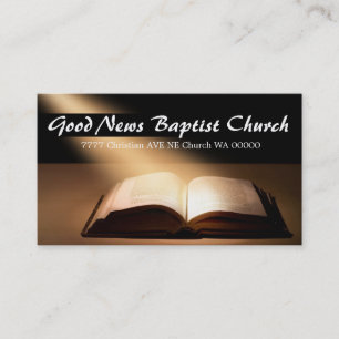 Tarjeta De Visita Religión cristiana Pastor Cristianismo