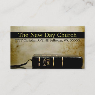 Tarjeta De Visita Religión cristiana Pastor Cristianismo