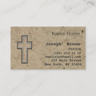 Tarjeta De Visita Religión cruzada cristiana profesional de Jesús