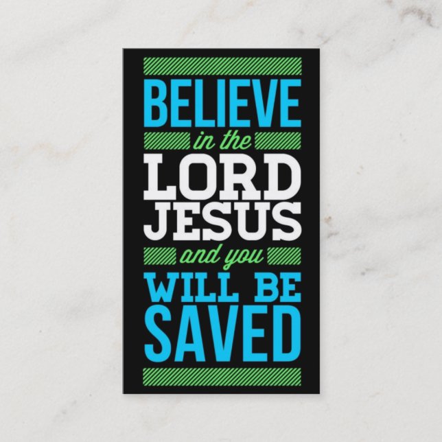 Tarjeta De Visita Religión religiosa Pastor cristiano Cristianismo (Anverso)