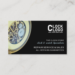 Tarjeta De Visita Reloj antiguo, Horólogo