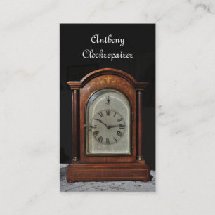 Tarjeta De Visita Reloj chiming antiguo decorativo