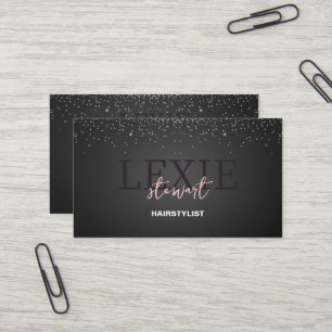 Tarjeta De Visita Remisión minimalista y elegante de Hair Stylist
