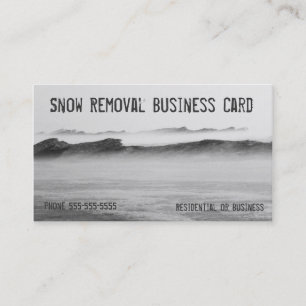 Tarjeta De Visita Remoción de nieve Lago Michigan Hielo Blizzard