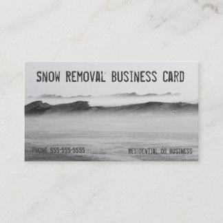 Tarjeta De Visita Remoción de nieve Lago Michigan Hielo Blizzard