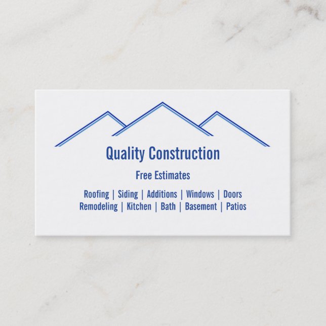 Tarjeta De Visita Remodelación/Construcción de viviendas (Anverso)