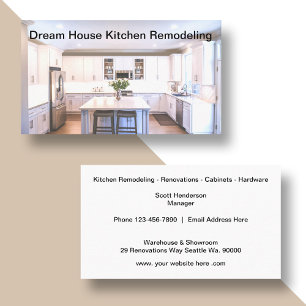 Tarjeta De Visita Remodelación de cocinas y construcción