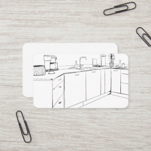 Tarjeta De Visita Remodelación de los gabinetes de cocina