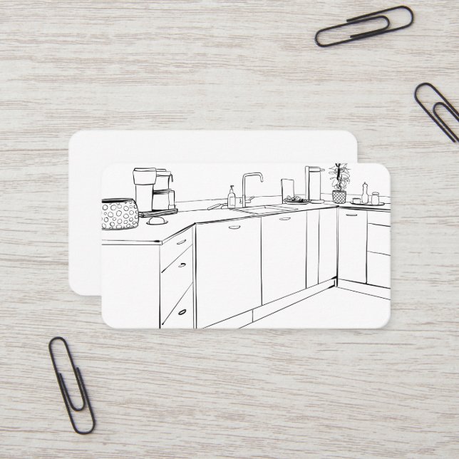Tarjeta De Visita Remodelación de los gabinetes de cocina (Anverso/Reverso In Situ)