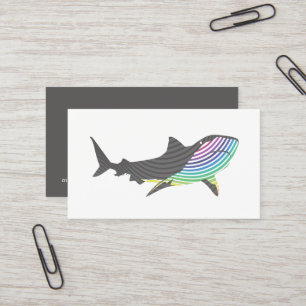 Tarjeta De Visita Remolino del tiburón del color