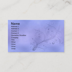 Tarjeta De Visita Remolinos azules