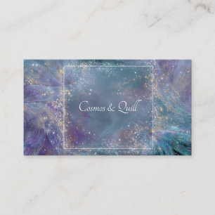Tarjeta De Visita Remolinos de Luz Abstracta Celestial Etérea Brilla