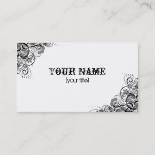 Tarjeta De Visita remolinos del gris