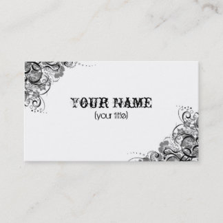 Tarjeta De Visita remolinos del gris