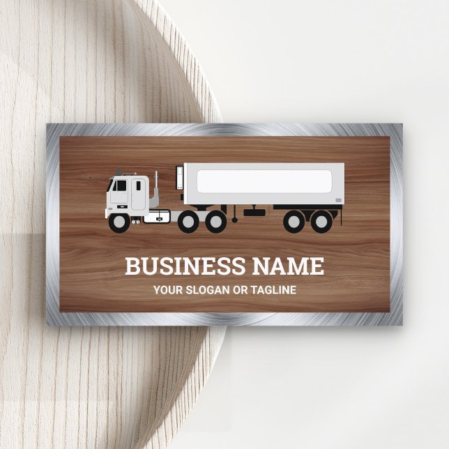 Tarjeta De Visita Remolque de Camión de Transporte Logístico con Gra (Subido por el creador)