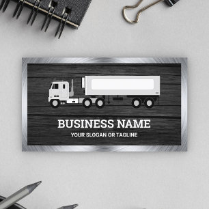 Tarjeta De Visita Remolque de Camión de Transporte Logístico de Made