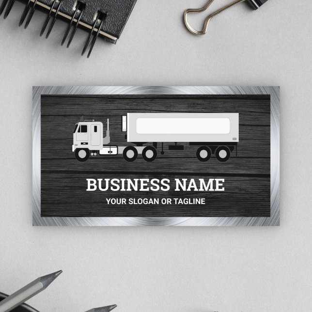 Tarjeta De Visita Remolque de Camión de Transporte Logístico de Made (Subido por el creador)