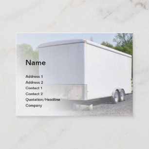 Tarjeta De Visita remolque de construcción