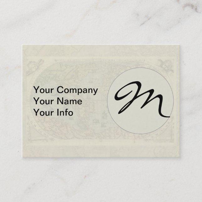 Tarjeta De Visita Renacimiento del Mapa Antiquev de Forlani de 1565 (Anverso)