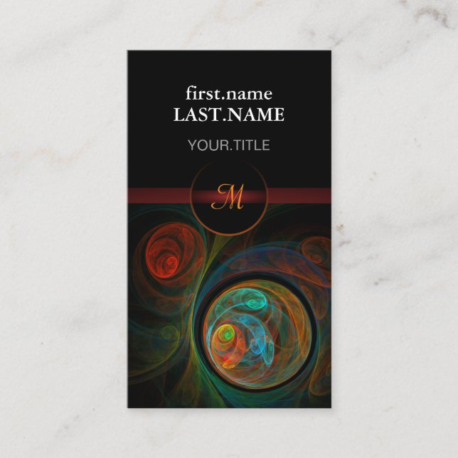 Tarjeta De Visita Renacimiento profesional y elegante de Guay (Anverso)