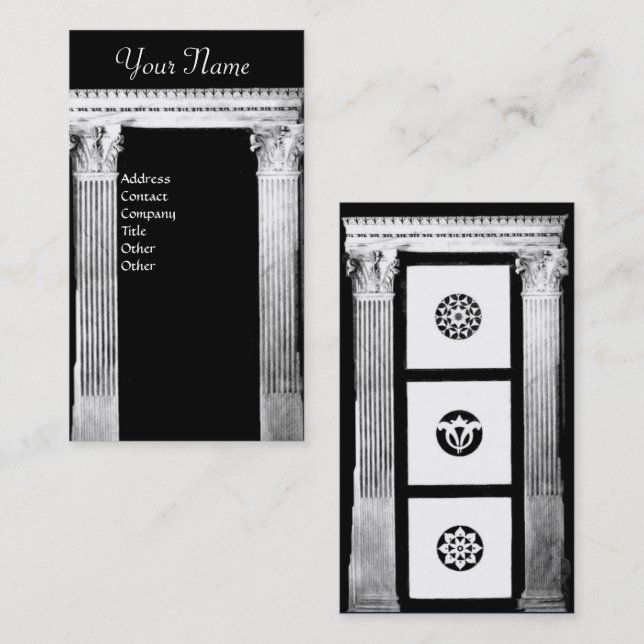 Tarjeta De Visita RENAISSANCE GATE Classic Architecture,Architect (Anverso / Reverso)