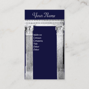 Tarjeta De Visita RENAISSANCE GATE Classic Architecture Blue