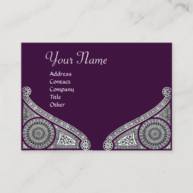 TARJETA DE VISITA RENAISSANCE MONOGRAM (Anverso)