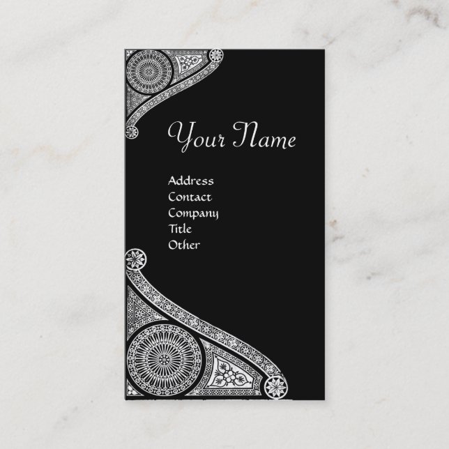 TARJETA DE VISITA RENAISSANCE MONOGRAM 4 (Anverso)