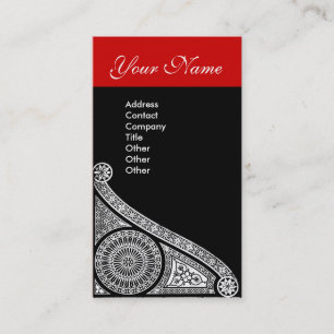 Tarjeta De Visita RENAISSANCE rojo