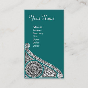 Tarjeta De Visita RENAISSANCE verde azul