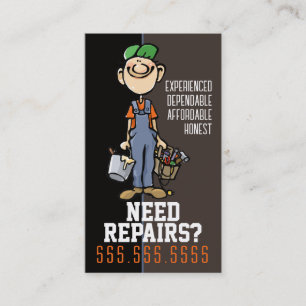 Tarjeta De Visita Repairman Handyman Carpintero Fix-It