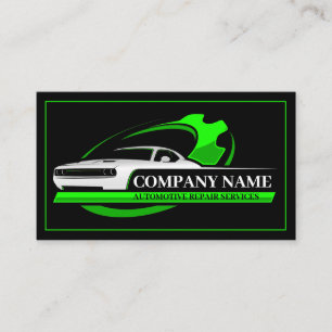 Tarjeta De Visita Reparación Automotriz Profesional, Mecánico de Aut