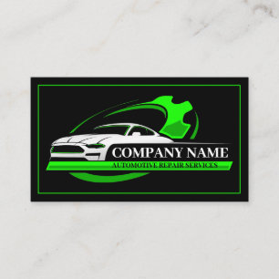 Tarjeta De Visita Reparación Automotriz Profesional, Mecánico de Aut