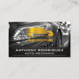 Tarjeta De Visita Reparación de Autos Servicios de Automóviles