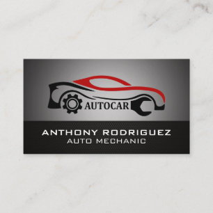 Tarjeta De Visita Reparación de Autos   Tecnología de Mecánico