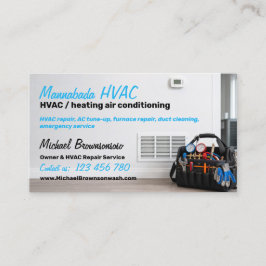 Tarjeta De Visita Reparación de Calefacción Enfriamiento HVAC