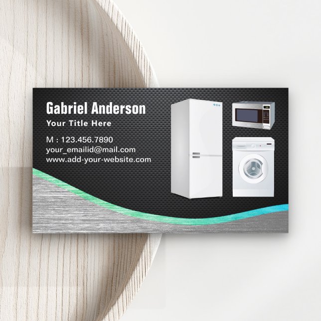 Tarjeta De Visita Reparación de dispositivos domésticos de acero de  (Subido por el creador)