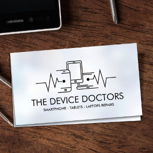 Tarjeta De Visita Reparación de dispositivos profesionales modernos
