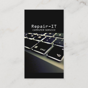 Tarjeta De Visita Reparación de equipos, técnico, portátil, tarje