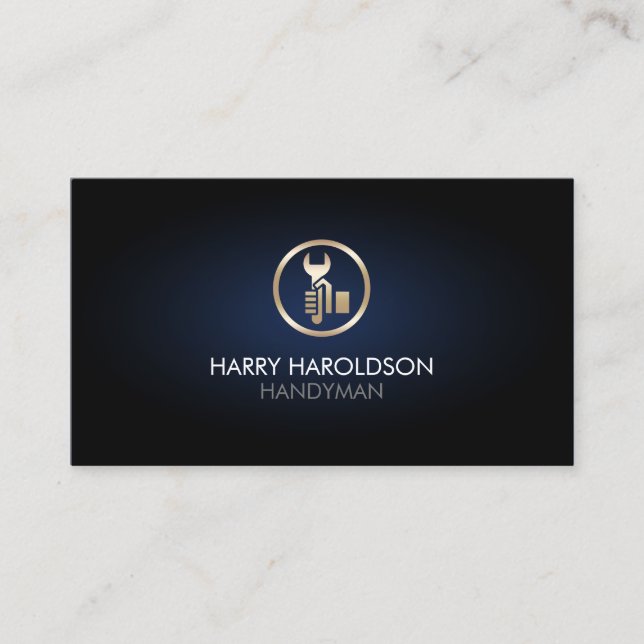 Tarjeta De Visita Reparación de la casa de reparaciones de Handyman (Anverso)