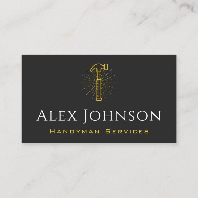 Tarjeta De Visita Reparación de la eliminación del hogar de la herra (Anverso)