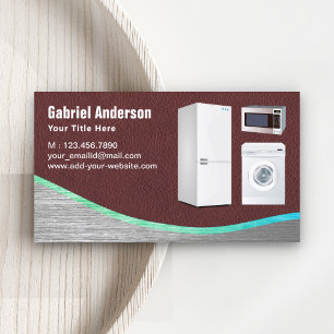 Tarjeta De Visita Reparación de los dispositivos de acero en color m