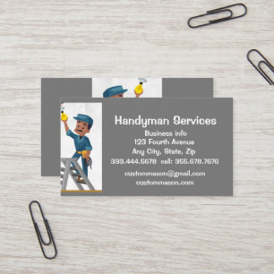 Tarjeta De Visita Reparación de servicios de Handyman para personali