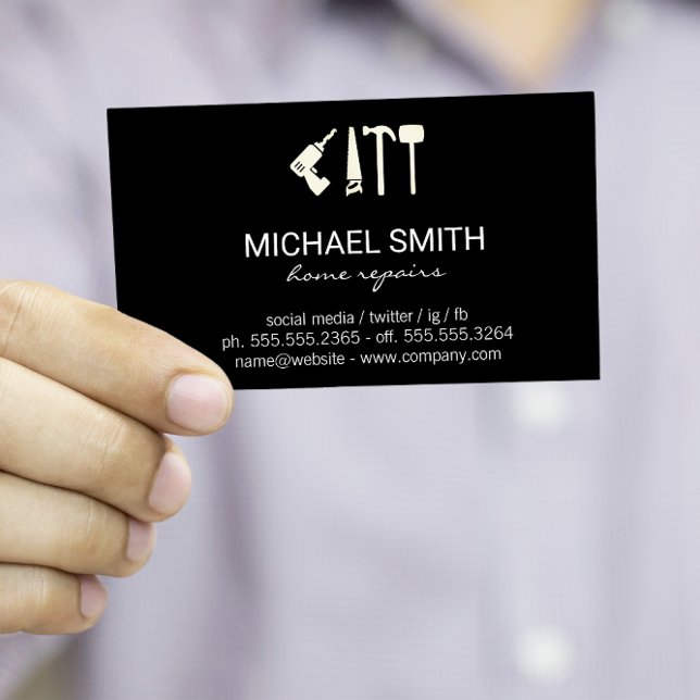 Tarjeta De Visita Reparación de servicios en el hogar | Herramientas (Subido por el creador)