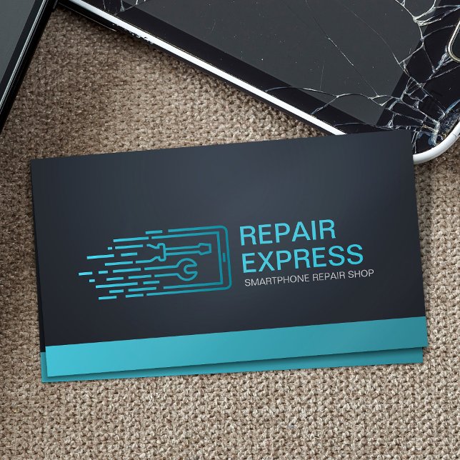 Tarjeta De Visita Reparación de Smartphone Express (Subido por el creador)
