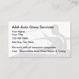 Tarjeta De Visita Reparación de vidrio del automóvil