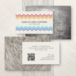 Tarjeta De Visita Reparación del acondicionador de aire de calefacci