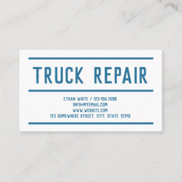 Tarjeta De Visita Reparación del camión QR del personalizado