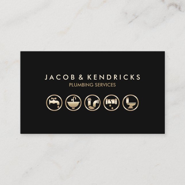 Tarjeta De Visita Reparación del hogar de fontanería (Anverso)