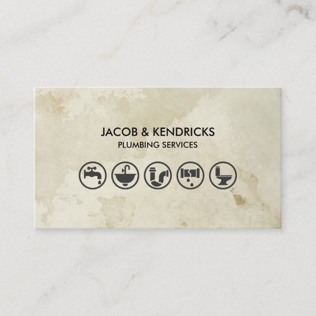 Tarjeta De Visita Reparación del hogar de fontanería (Anverso)